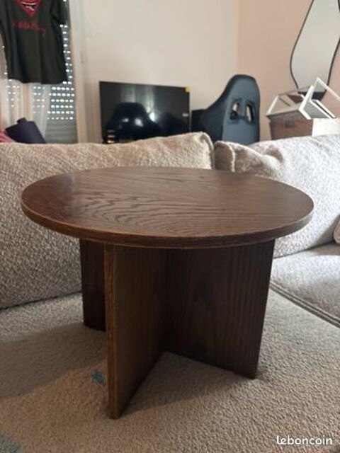Table basse ronde bois 25 Persan (95)