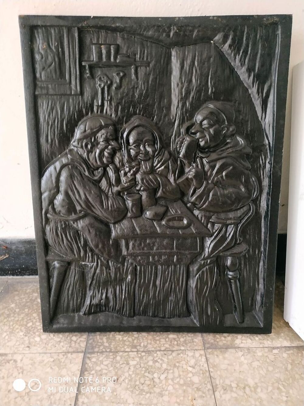 Plaque de fonte d&eacute;coration chemin&eacute;e Décoration