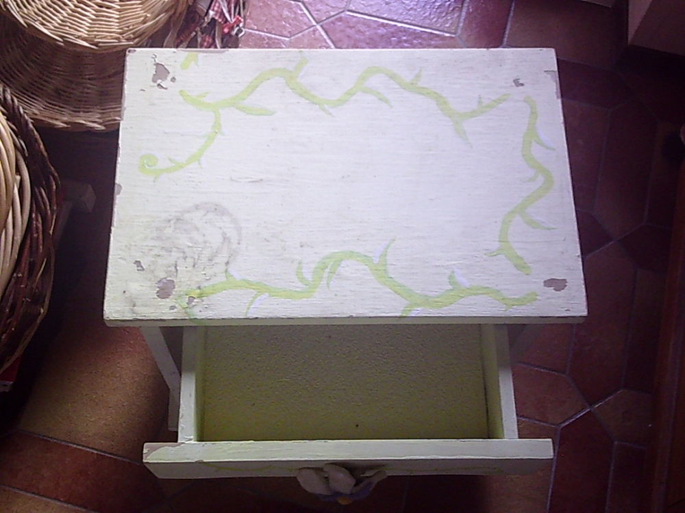 Table de chevet/de nuit en bois 1 tiroir &amp; Lit d'appoint Meubles