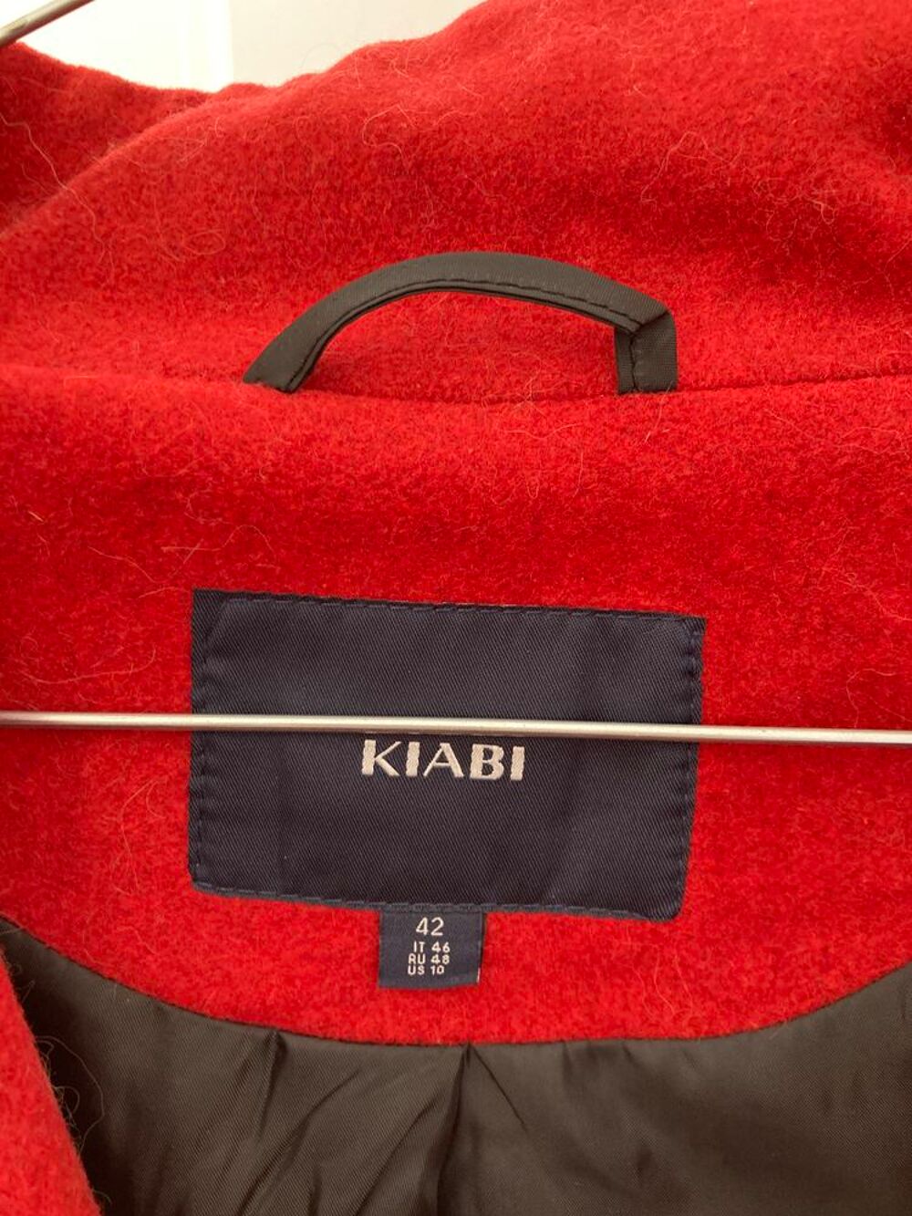 Manteau online rouge kiabi