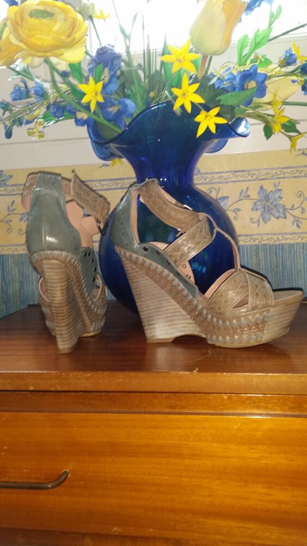 Escarpins compens&eacute;s Pura Lopez Chaussures