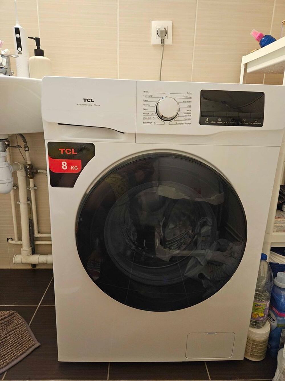 Lave linge TCL 8kg Electroménager