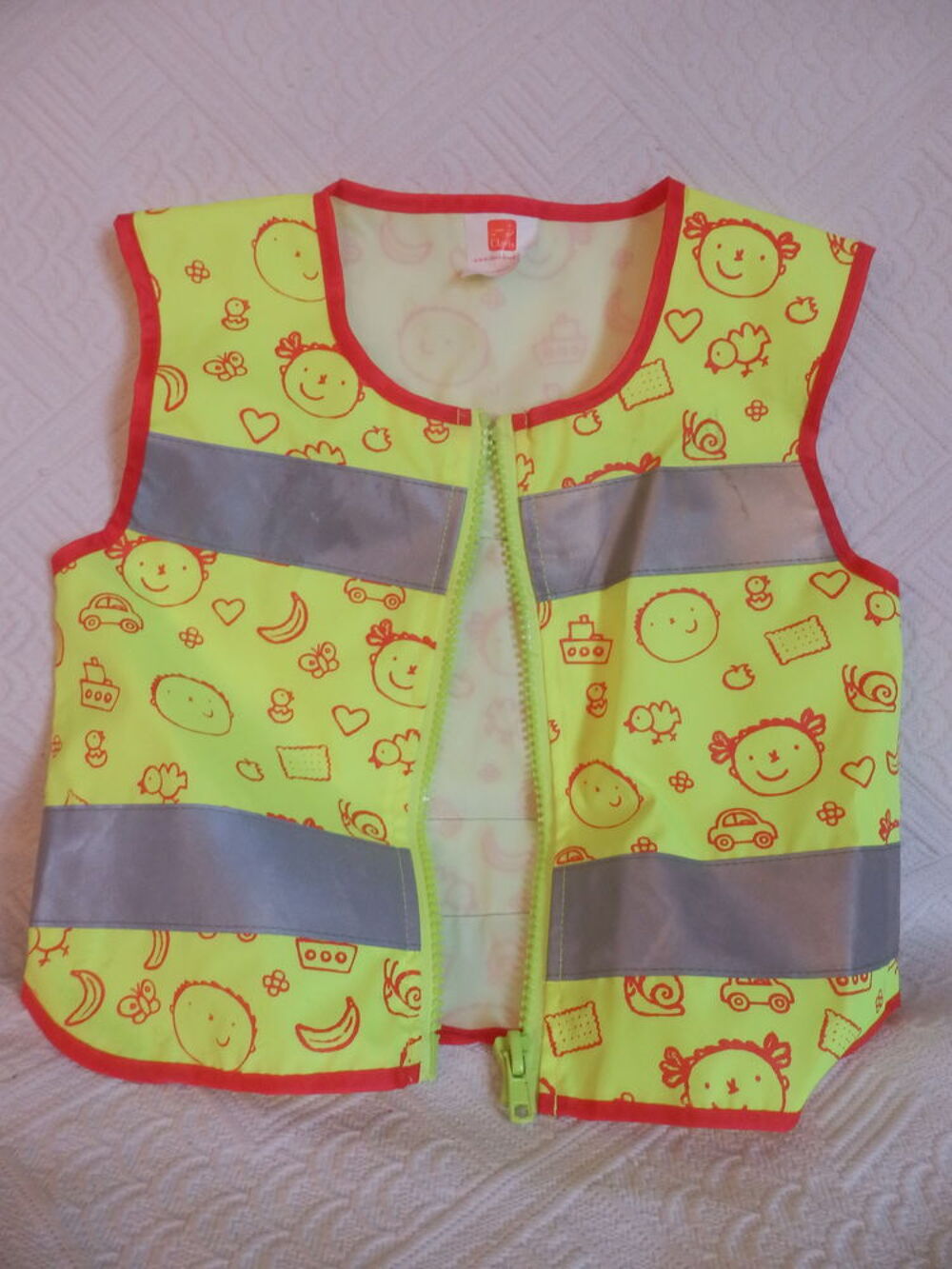 Gilet jaune de s&eacute;curit&eacute; pour enfant Vtements enfants