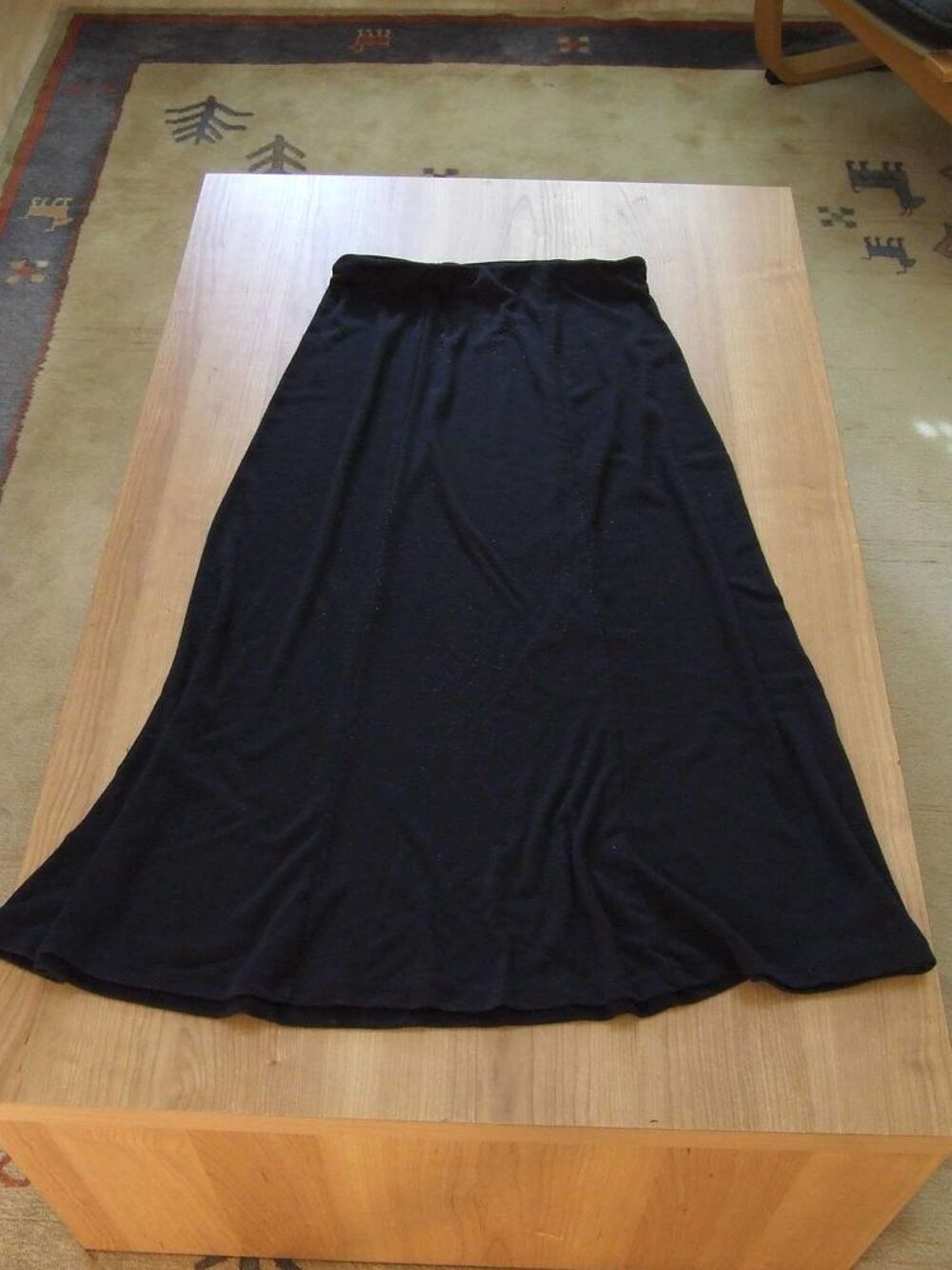 Jupe longue &eacute;lastiqu&eacute;e BLANCHE PORTE Noir T 42 Vêtements