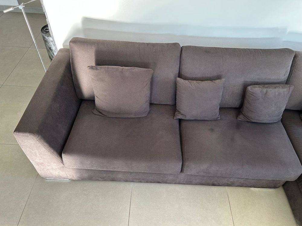 Canap&eacute; d'angle gris anthracite Meubles