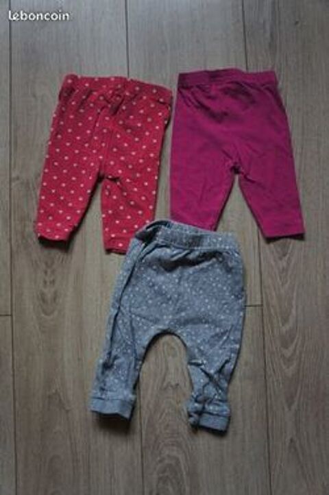 3 LEGGINGS FILLE TAILLE 3 MOIS 1 Chaumont (52)