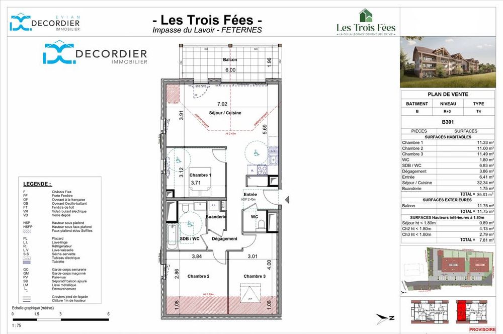 Vente Appartement FETERNES APPARTEMENT T4 NEUF Feternes