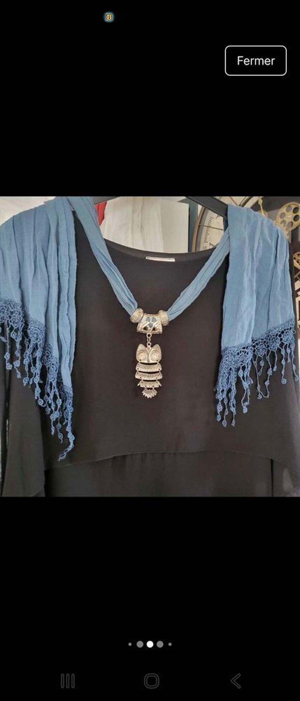 foulards avec perles style collier Vtements