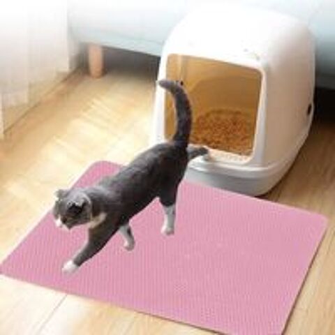   Tapis de litire rose pour Chat 50 x 40 cm 