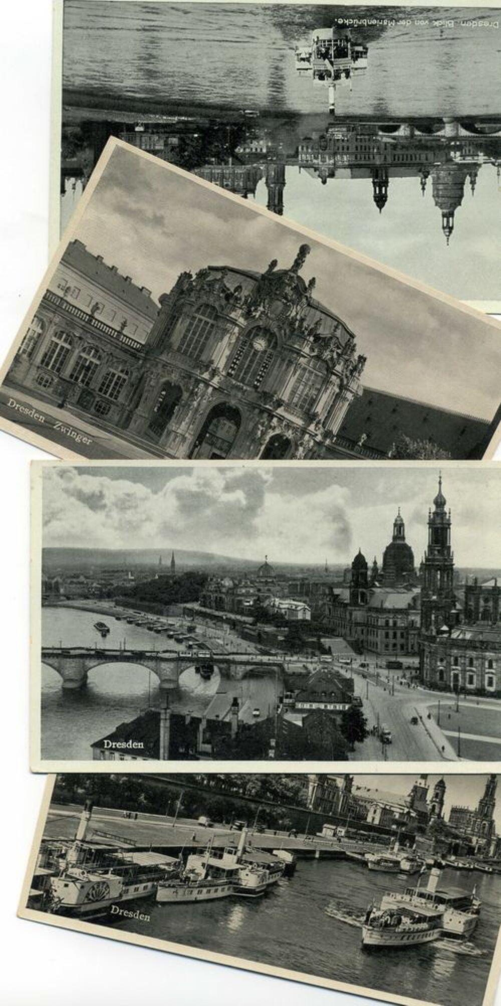 Ancienne Cartes Postales Dresde avant Bombardements Alli&eacute;es. 