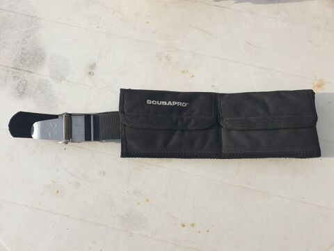 Ceinture à poches SCUBAPRO boucle inox neuve 25 Tours (37)
