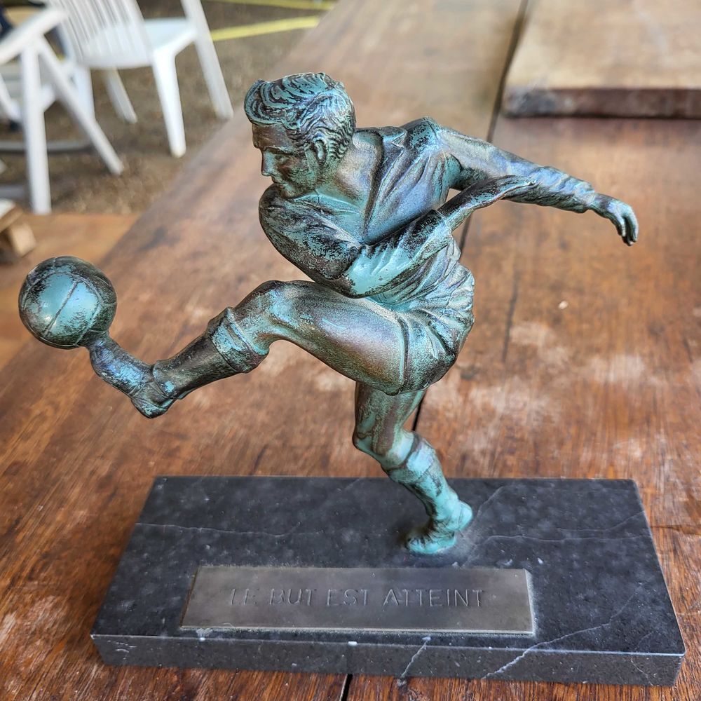 statut ancienne en bronze 