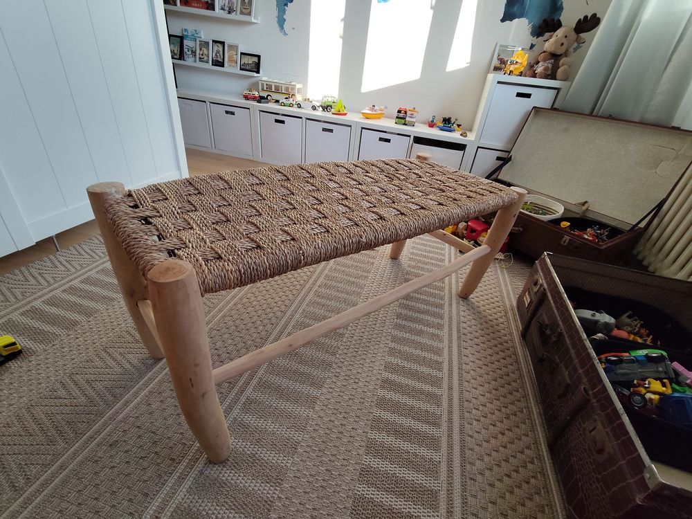 banc rotin marocain de chez Libitii Meubles
