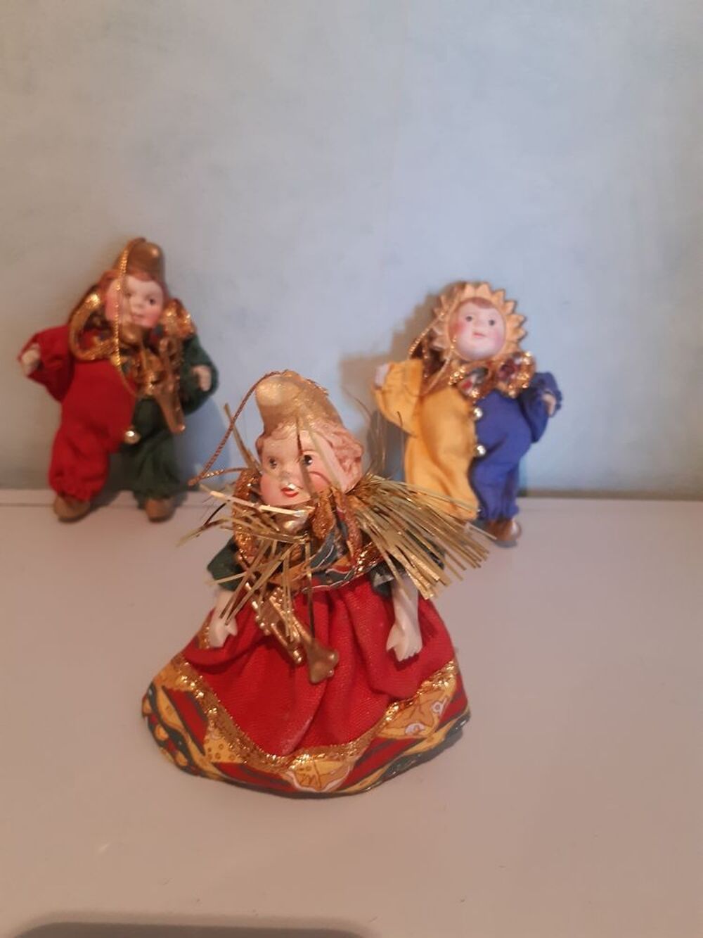 3 personnages a suspendre Décoration