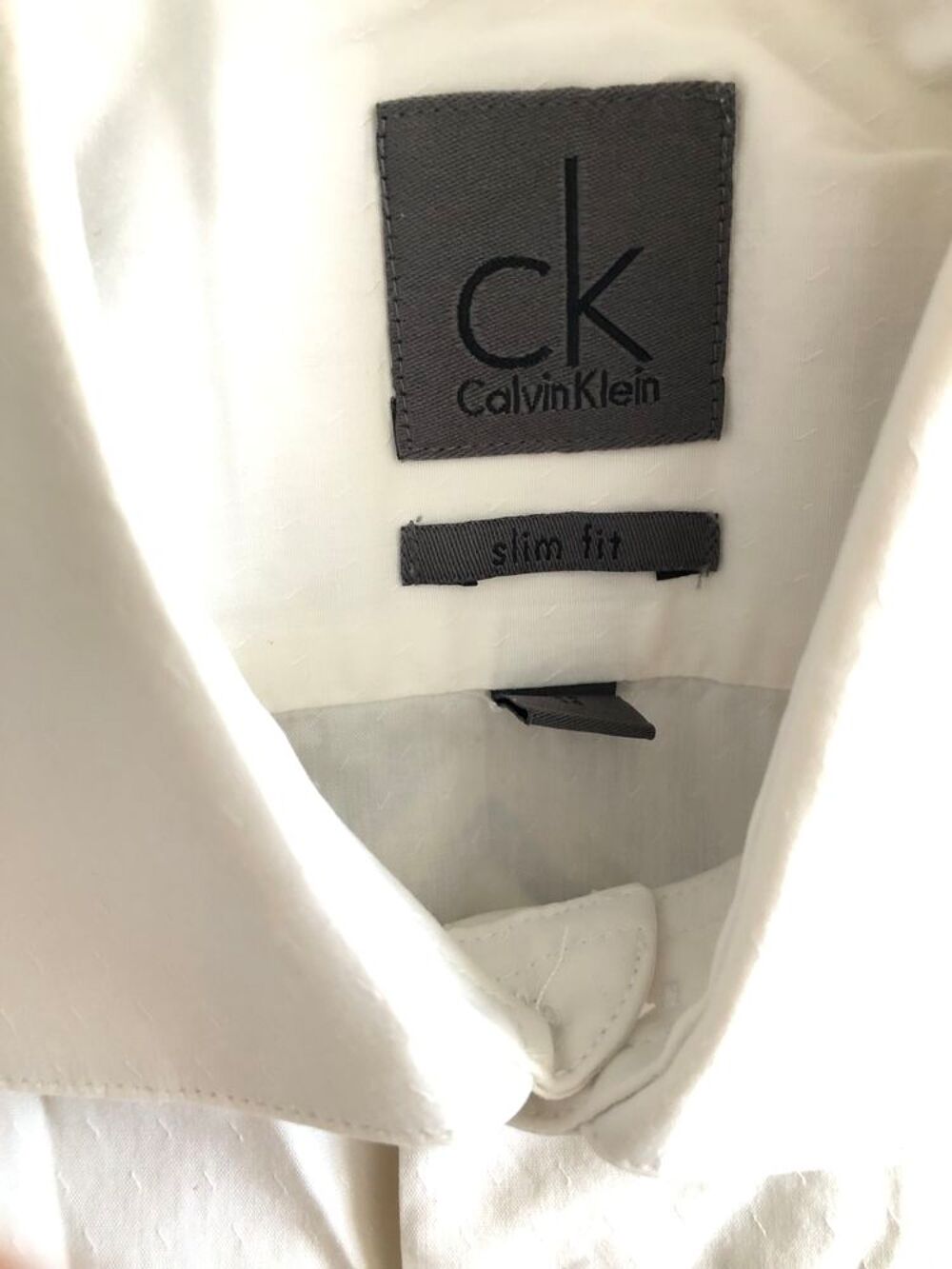 CHEMISE CALVIN KLEIN BLANCHE TAILLE 38 Vêtements
