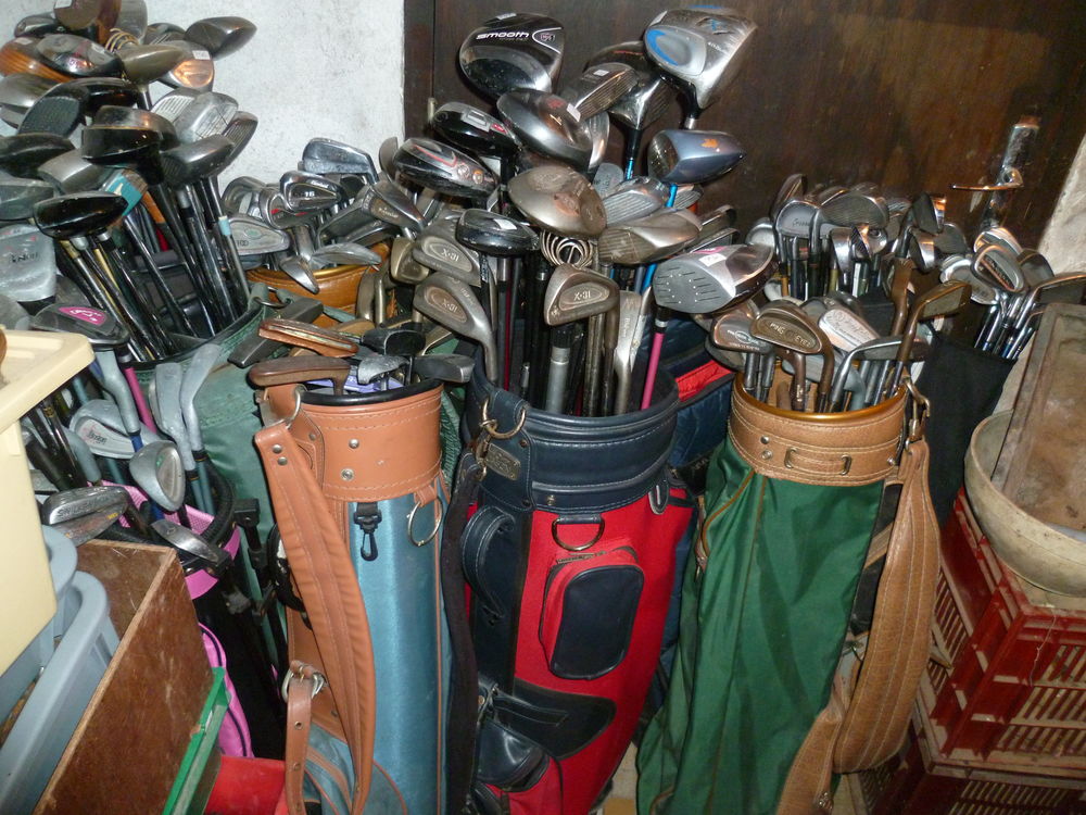 nombreux clubs de golf toutes marques 5euros pi&egrave;ce
Sports