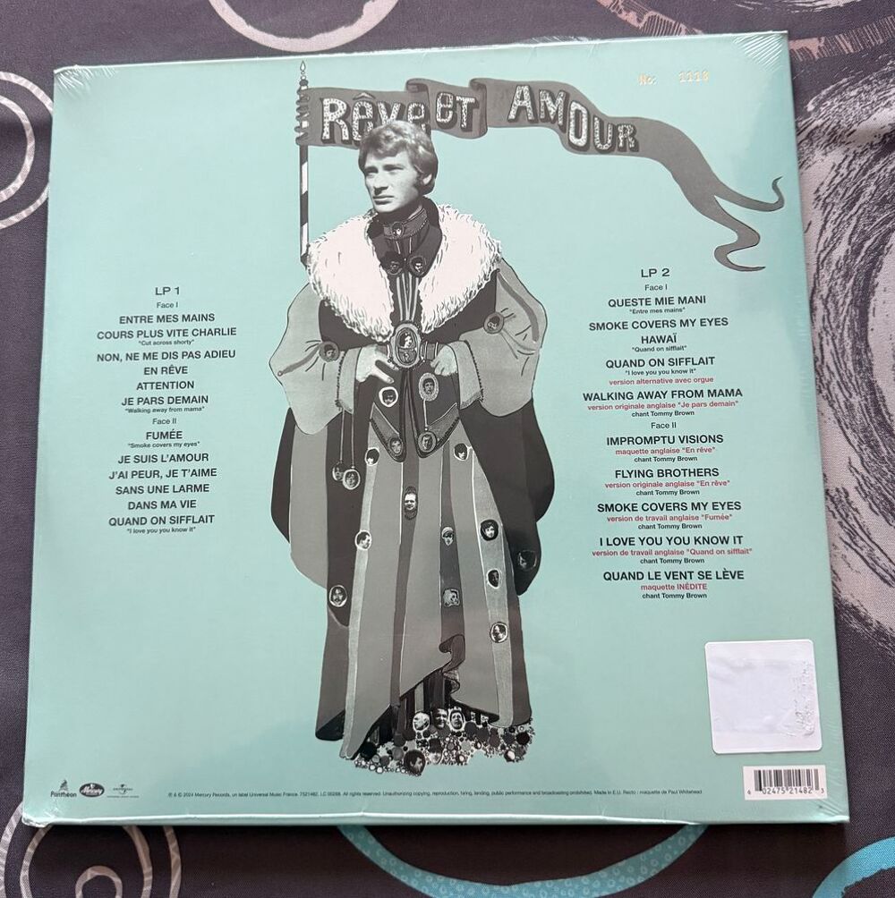 Johnny HALLYDAY " Vinyl " CD et vinyles