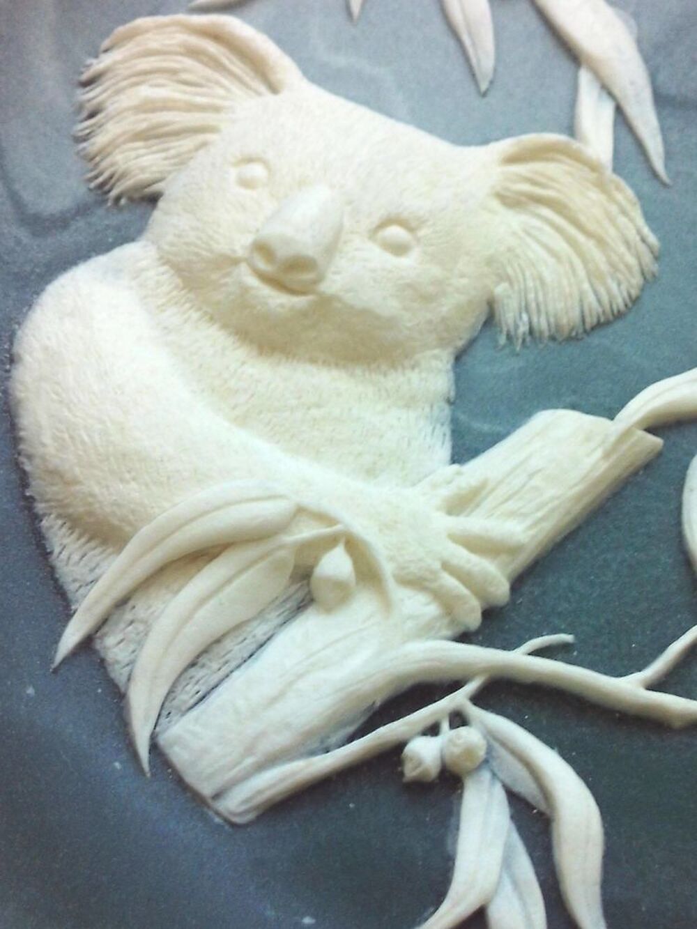 Coupelle d&eacute;corative en marbre Marlestone d'Australie 