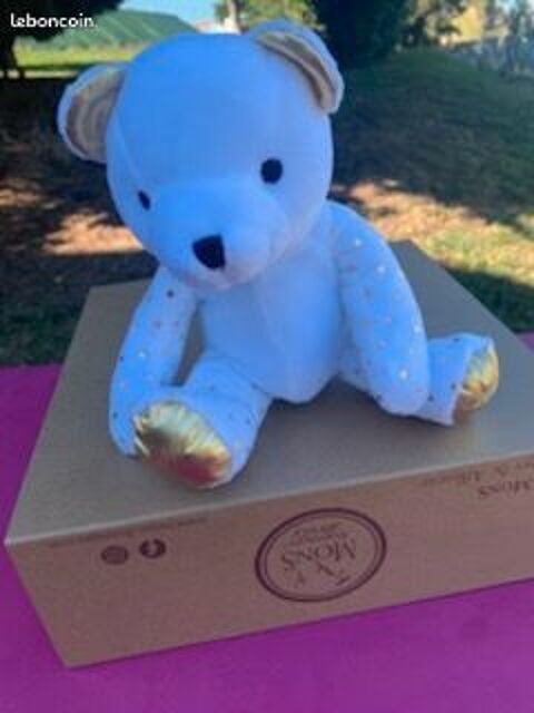 PETIT OURS BLANC  DORE NEUF 8 Marcoux (42)