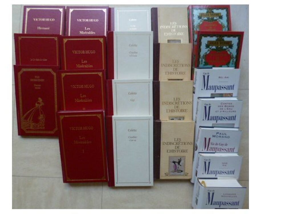 beaux LIVRES de collection - Hugo, Balzac,Maupassant, Verne, Livres et BD