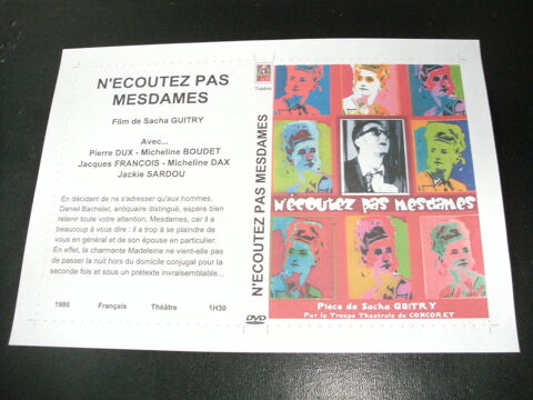Film :   N ' ecoutez pas mesdames   35 Saint-Médard-en-Jalles (33)