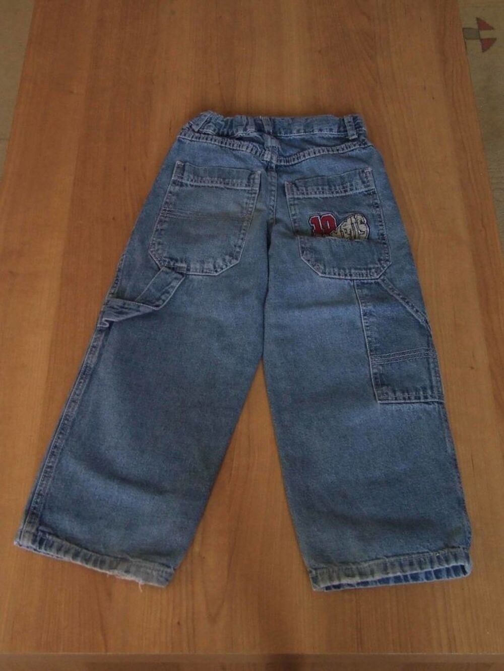 Jeans taille ajustable, style Baggy, Bleu d&eacute;lav&eacute;, 6&nbsp;ans Vêtements enfants