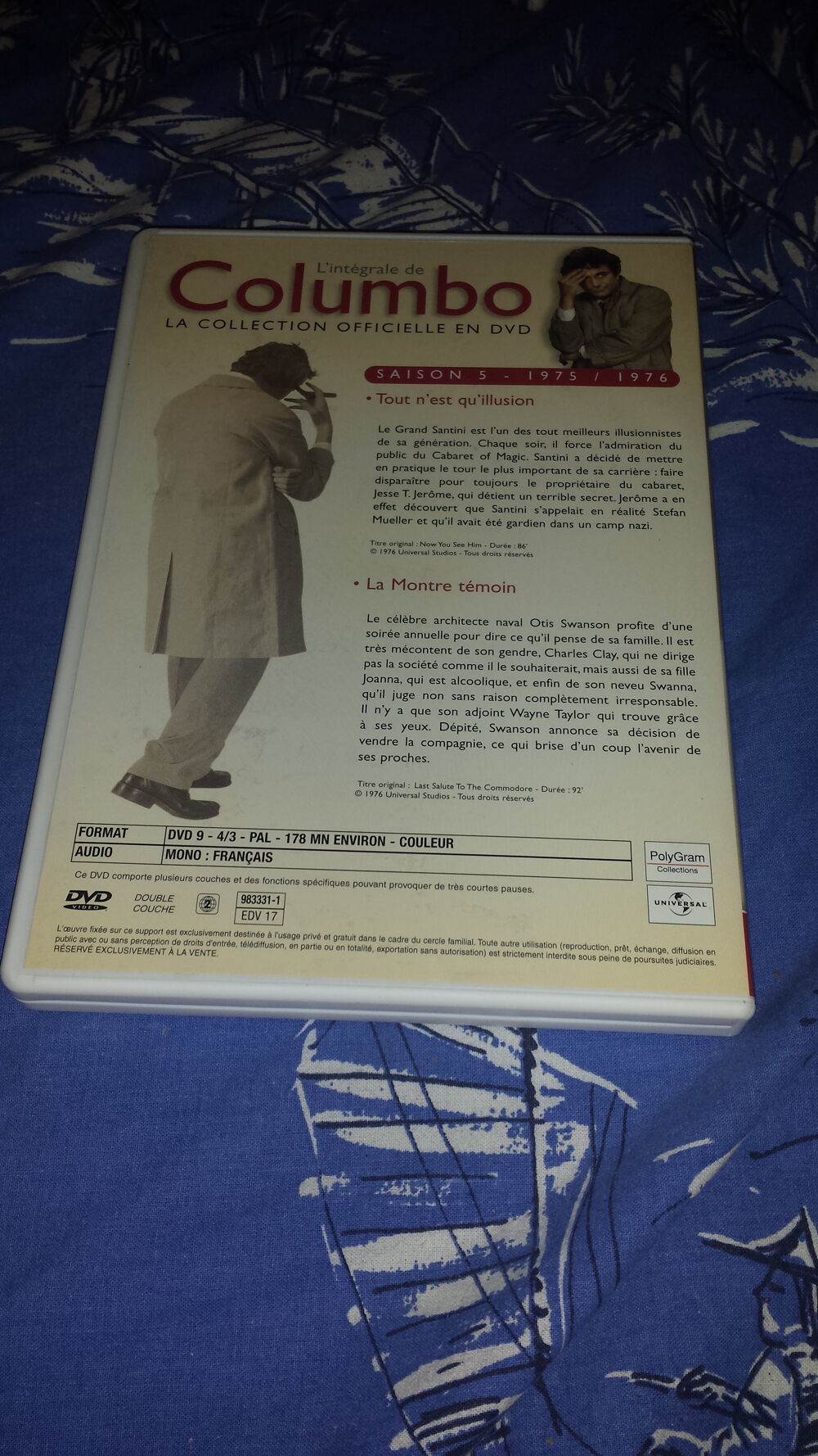 DVD COLUMBO N&deg; 18
SAISON 5
DVD et blu-ray