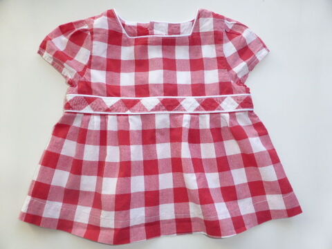 JACADI blouse chemisier rouge vichy  manches courtes 2 ans 8 Rueil-Malmaison (92)