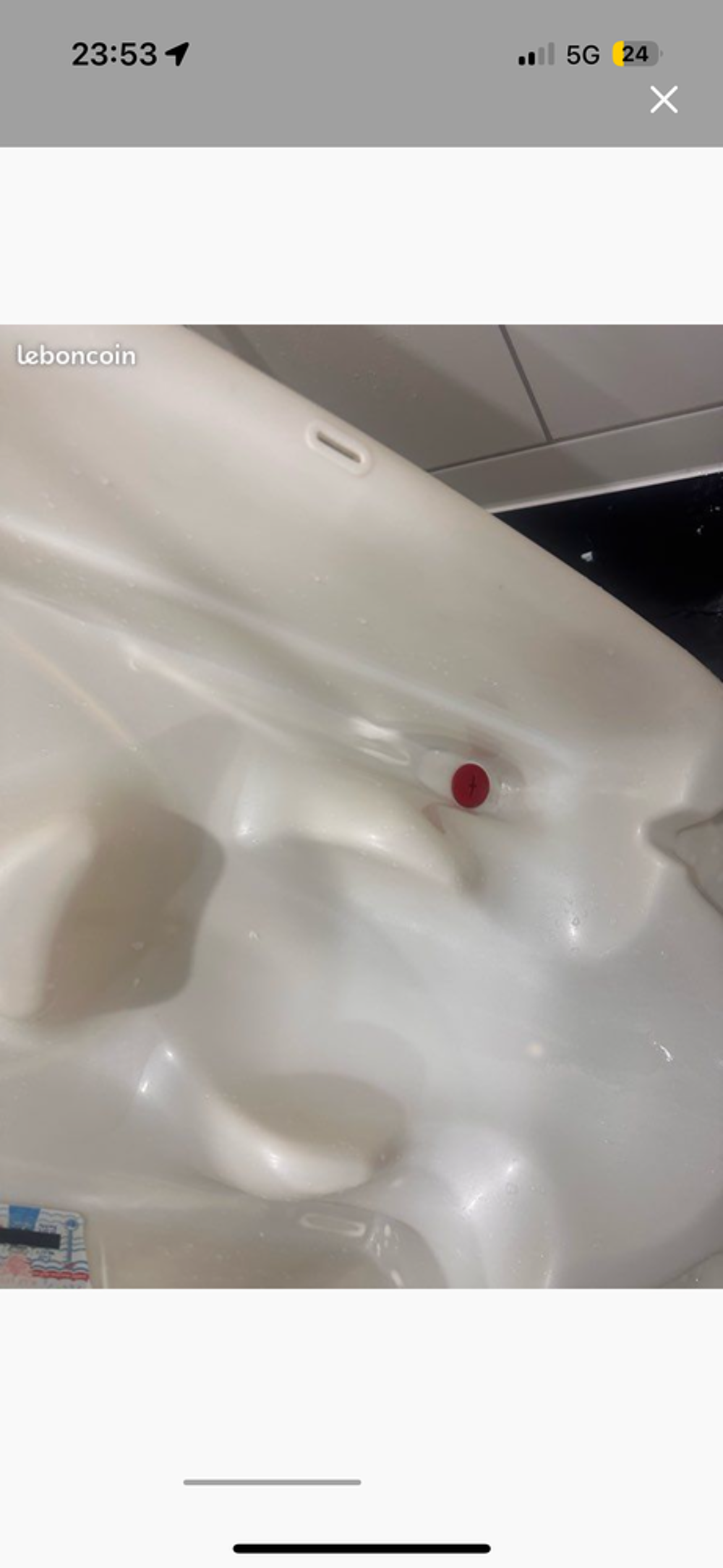 Baignoire b&eacute;b&eacute; ergonomique blanche Pu�riculture