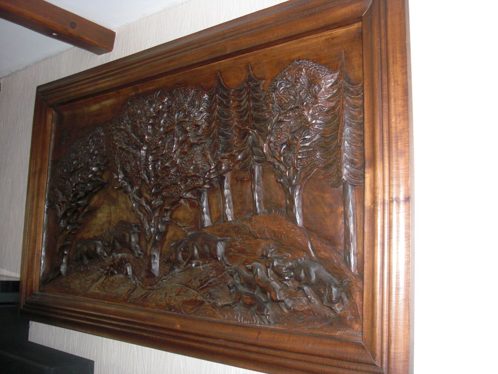 TABLEAU DE CHASSE en bois massif Meubles
