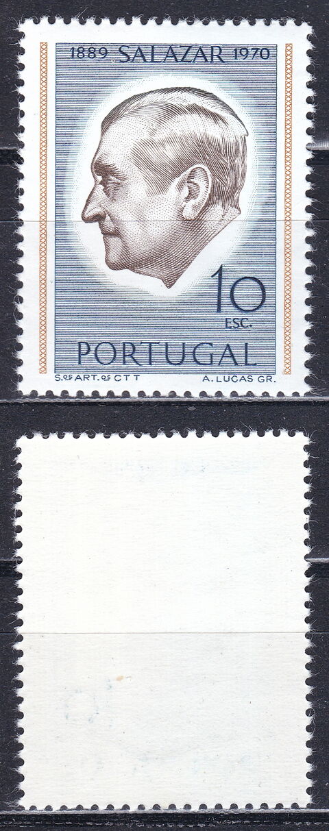 Timbres EUROPE-PORTUGAL-1971 YT 1118 0 Lyon 5 (69)