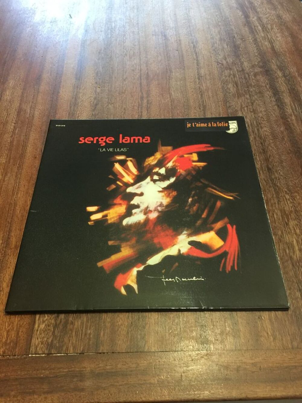Vinyle 33 tours Serge Lama " La vie lilas " CD et vinyles