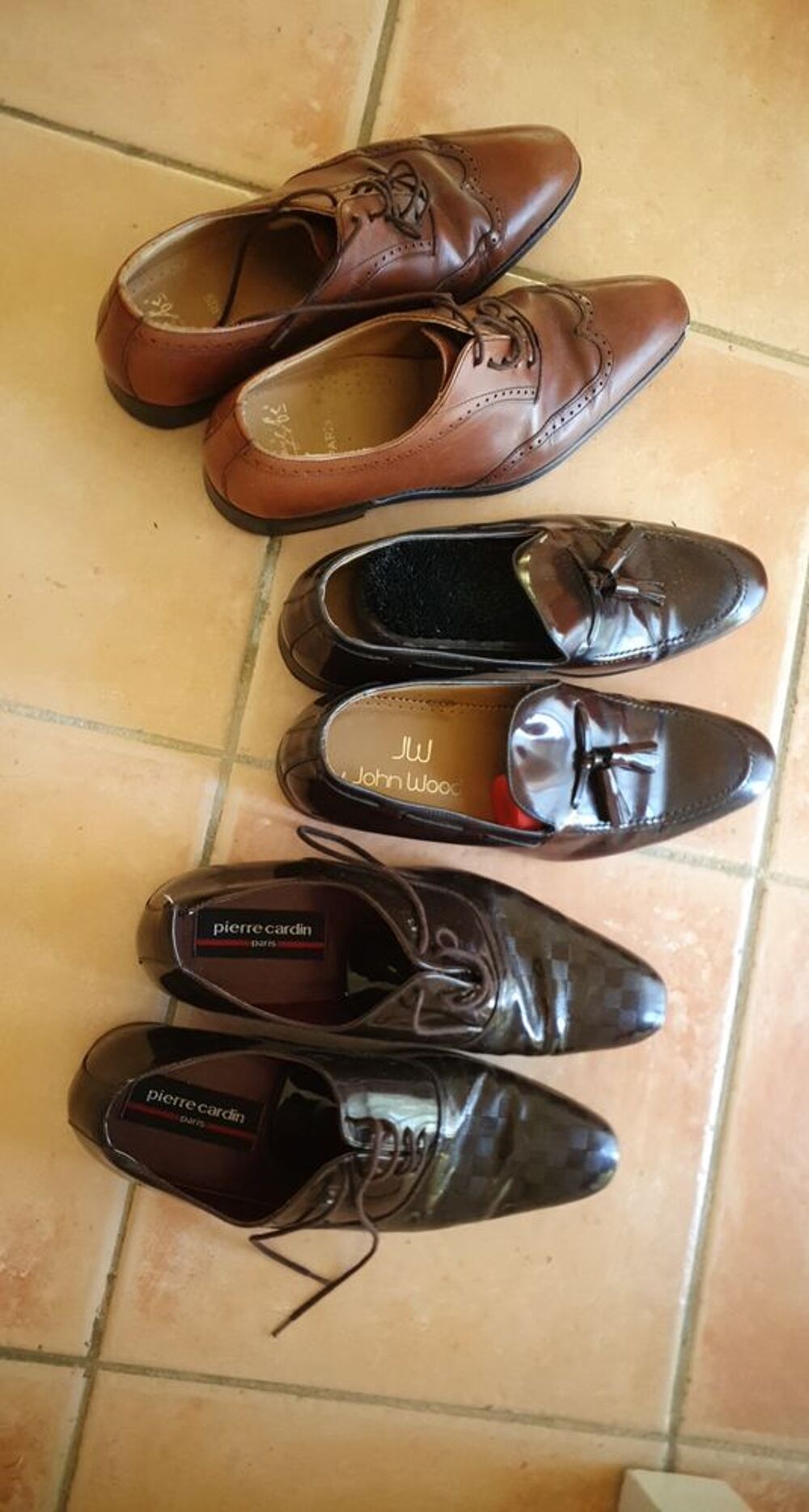 Chaussures de marque homme tout cuir Chaussures