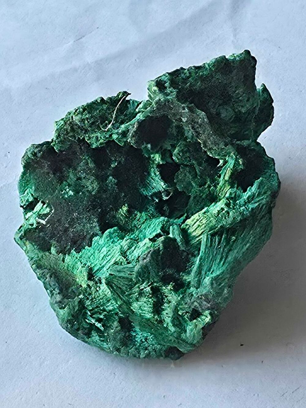 Min&eacute;ral de Collection : Malachite Fibreuse-Congo 