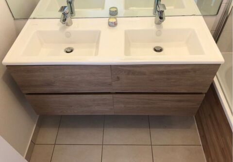 JACOB DELAFON ? Meuble double vasque 120 cm ? Chêne naturel Eckbolsheim (67)
