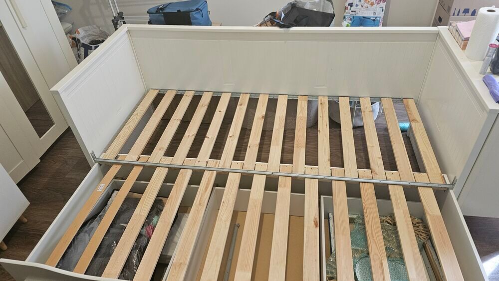 Lit banquette IKEA HEMNES 2 places, blanc ? 80x200 cm ? 170€ Meubles