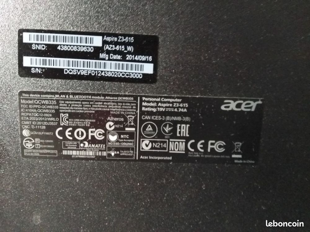 ordinateur tactile Matriel informatique