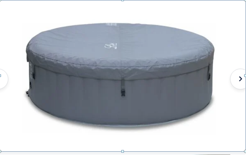 SPA gonflable rond bleu 6 places Diam&egrave;tre 204 cm Jardin
