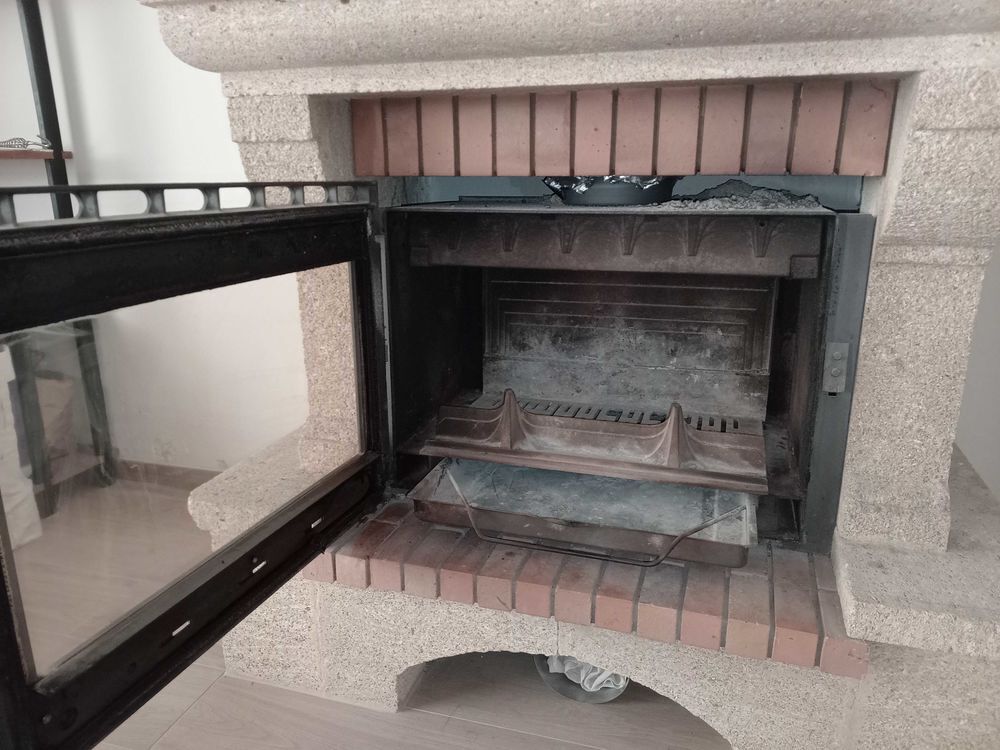 Chemin&eacute;e + insert Décoration