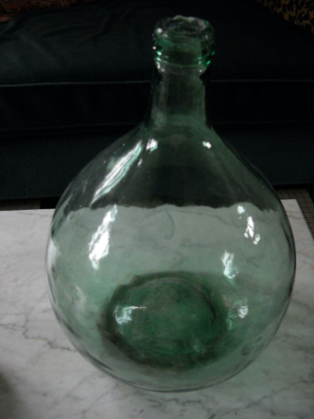 Dame-jeanne en verre souffl&eacute; 10 litres D�coration