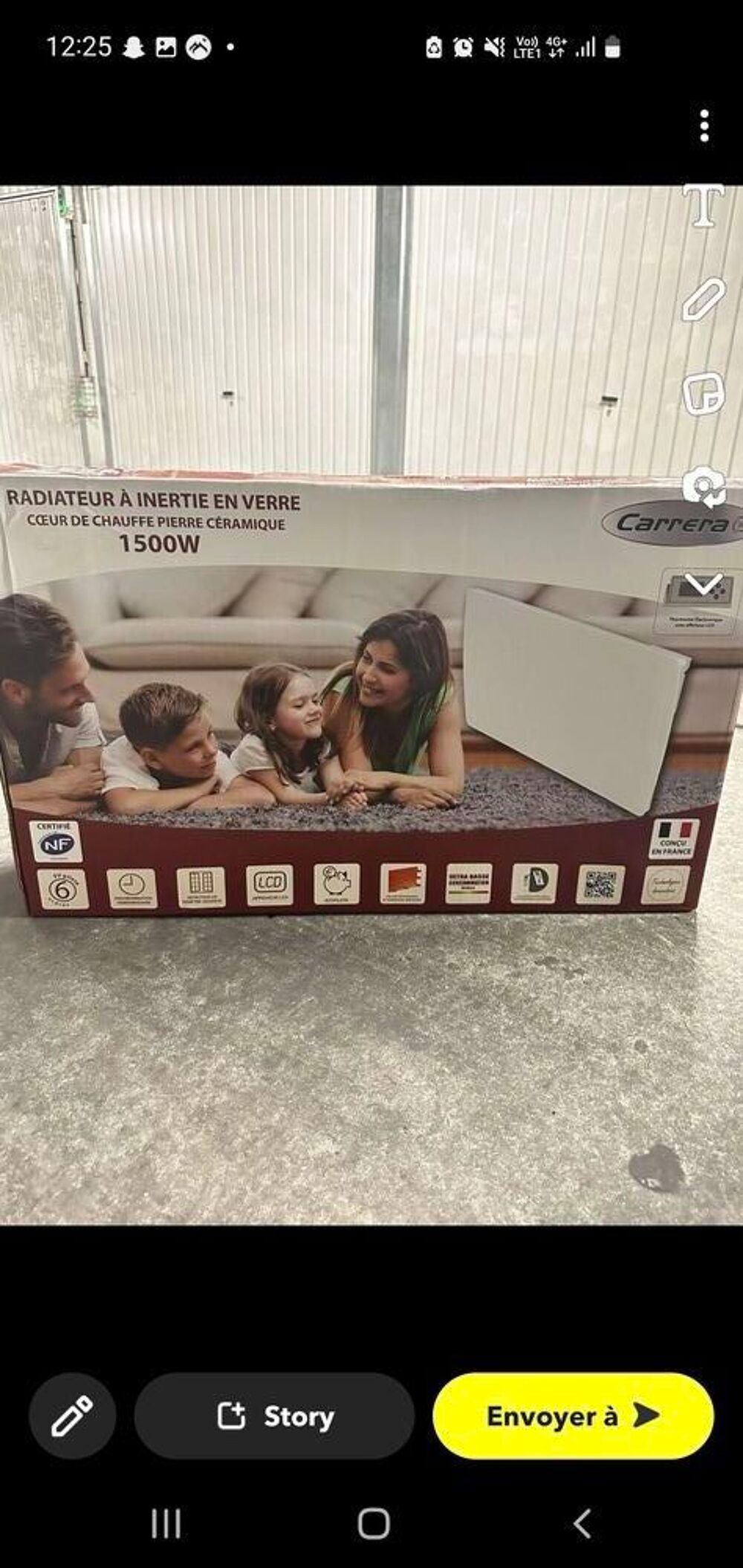 Radiateur en inertie en verre Electroménager