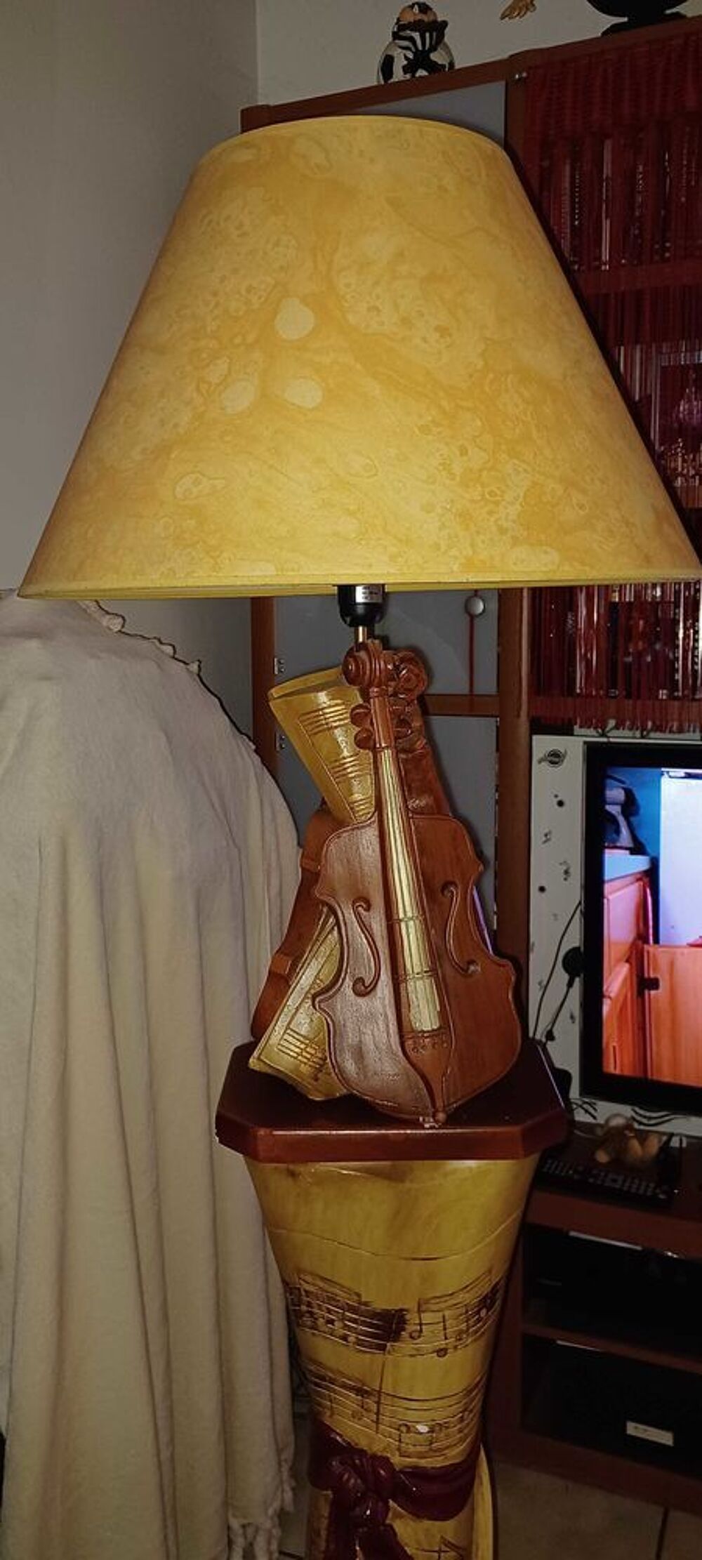 table basse + lampe th&egrave;me Musique D�coration