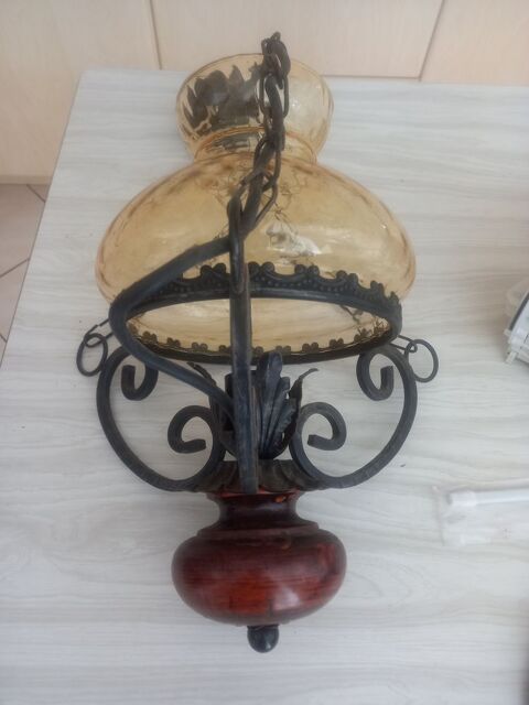 lampe suspendu fer forg� vintage 30 Savenay (44)