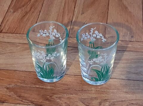 Verres  liqueur vintage Muguet 5 Limeil-Brvannes (94)