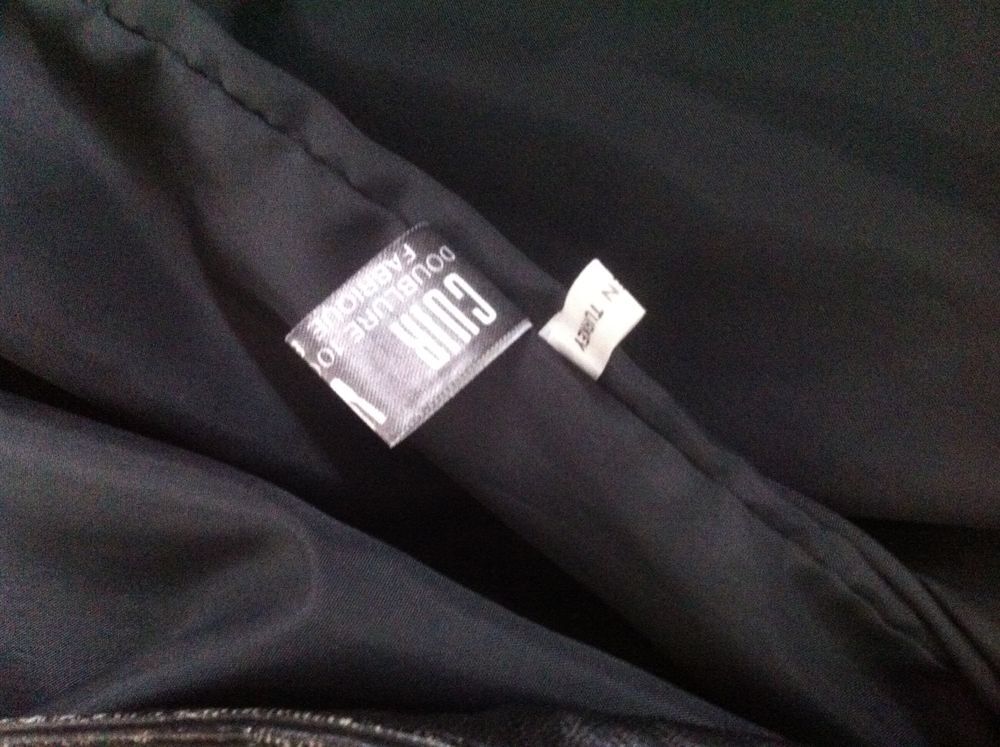 Veste cuir femme noire V�tements