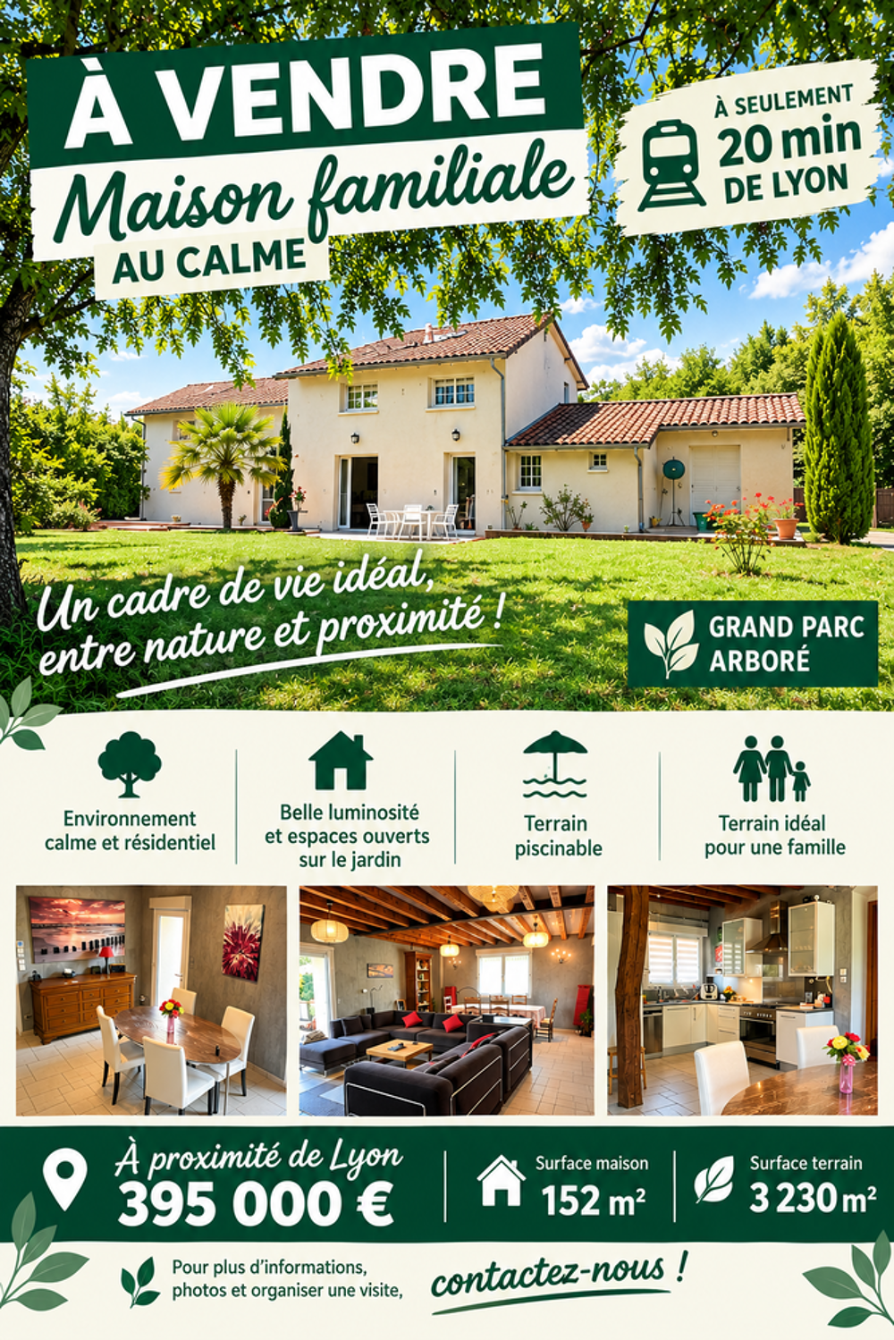 Vente Maison Maison avec parc arboré Monthieux
