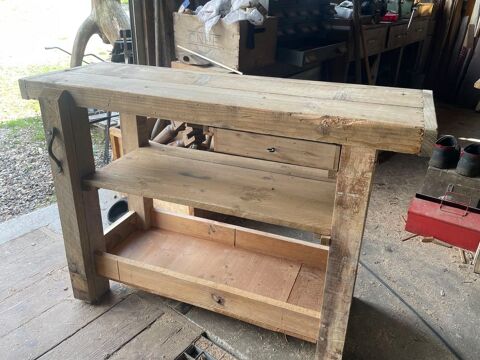 �tabli ancien Avec tiroir et etagere 380 Anizy-le-Ch�teau (02)
