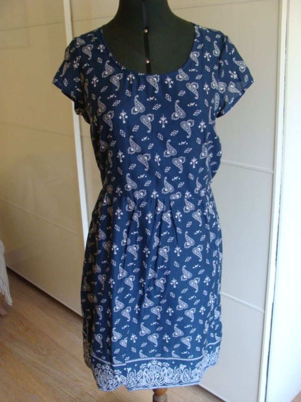 Robe midi marine 42 Vêtements