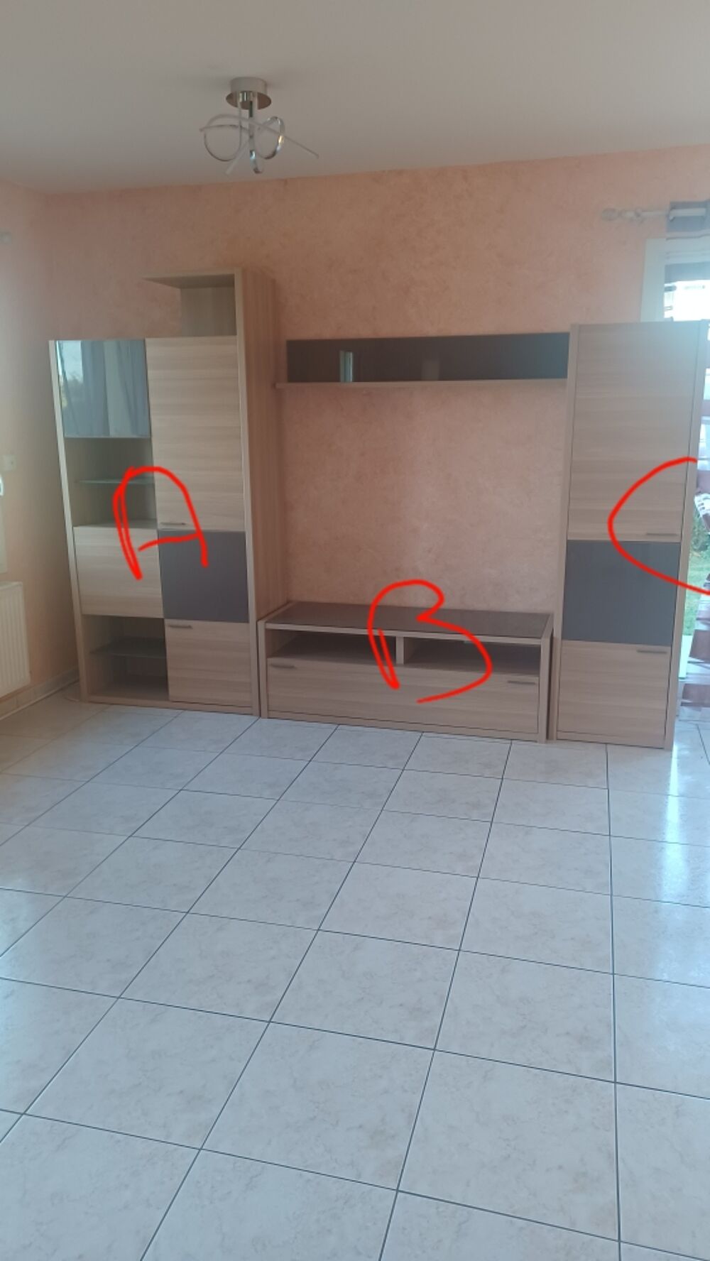 meuble 3 &eacute;l&eacute;ments sale &agrave; manger Meubles