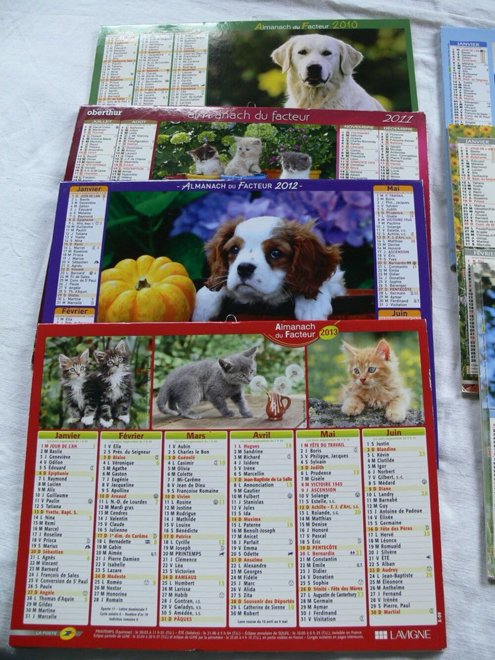 Calendriers PTT 